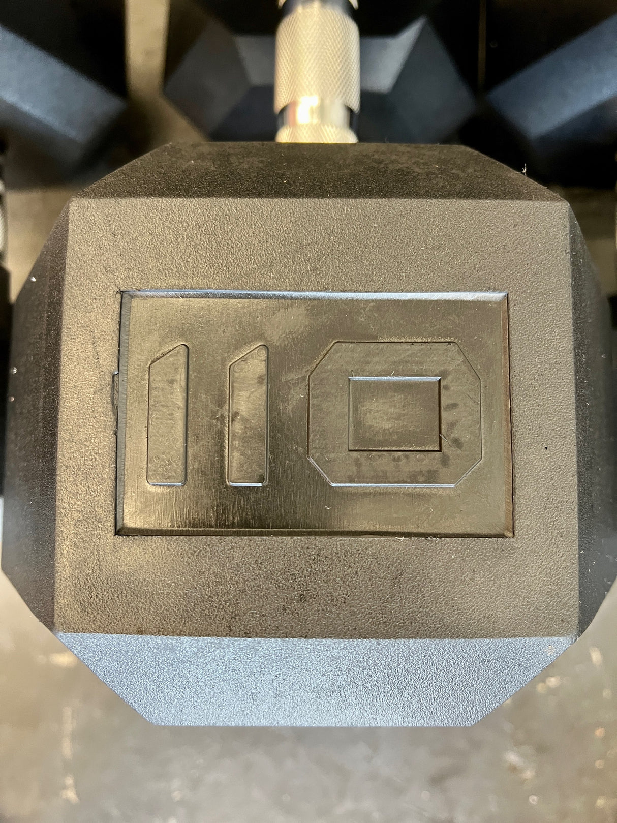 CF V2 Rubber Coated Hex Dumbbells 105-125 lbs
