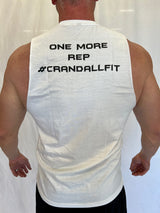 CF White Sleeveless "One More Rep" Tee