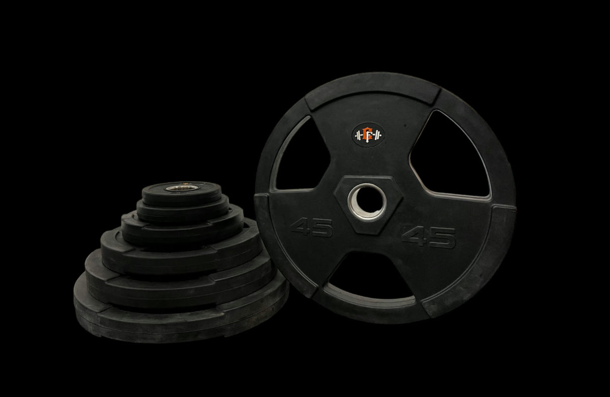 Rubber Coated Tri-Grip Plate Sets