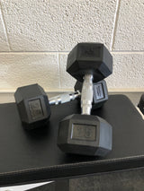 CF V2 Rubber Coated Hex Dumbbells