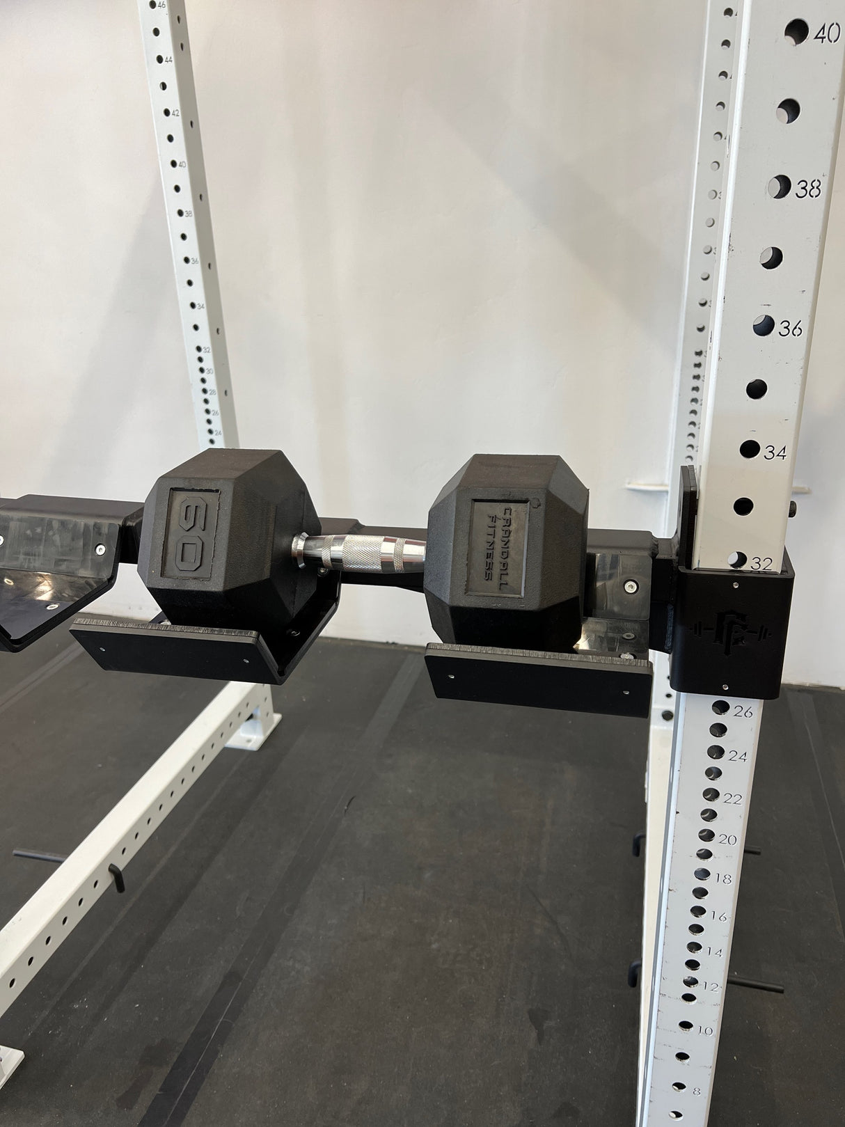 Rack Mounted Dumbbell Spotter Arms (Pair)